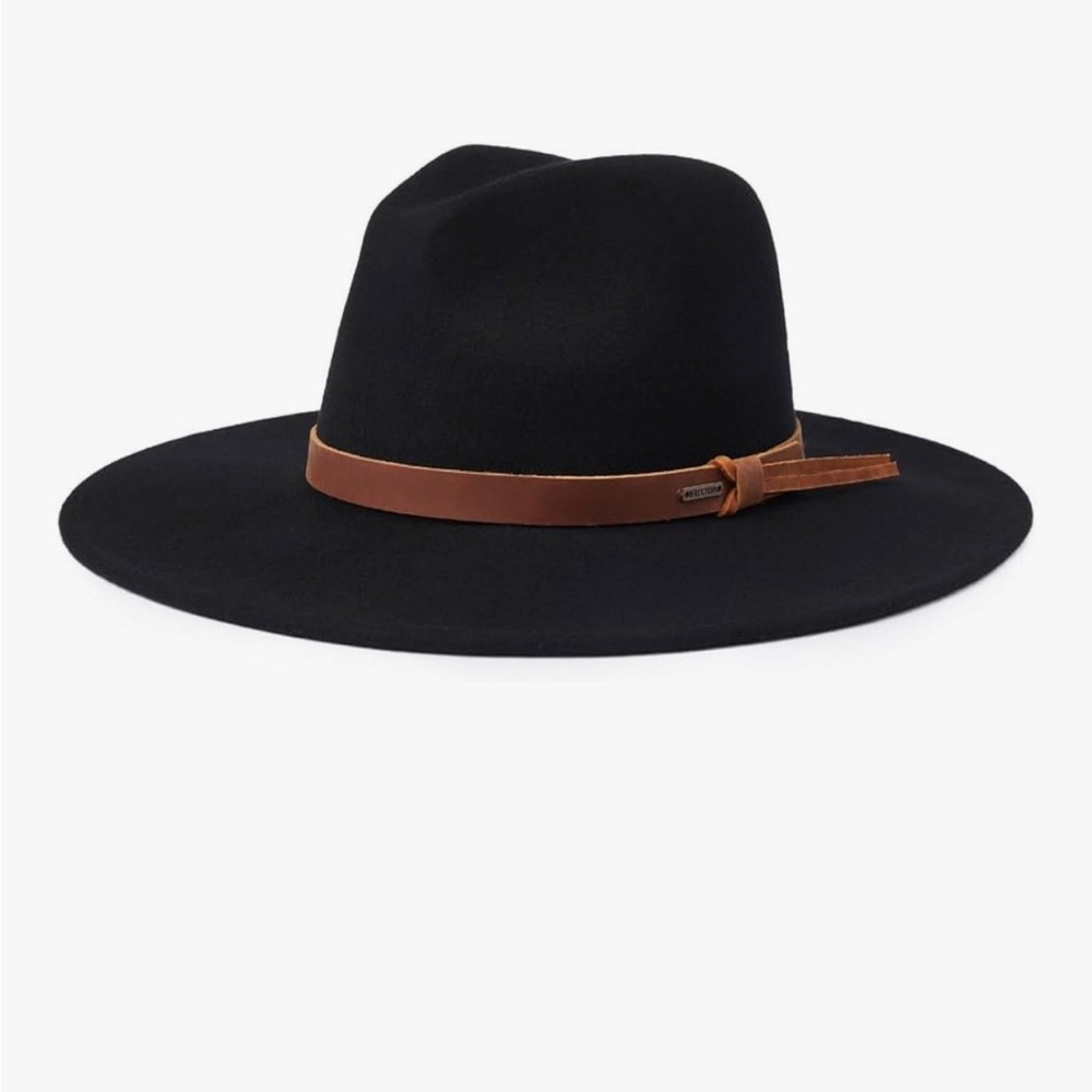 Brixton Black Fedora with Tan Band